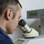 Using a microscope to investigate jewellery